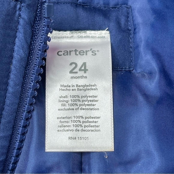 NWT Carters Snowbibs Girls size 24 months - Picture 4 of 10
